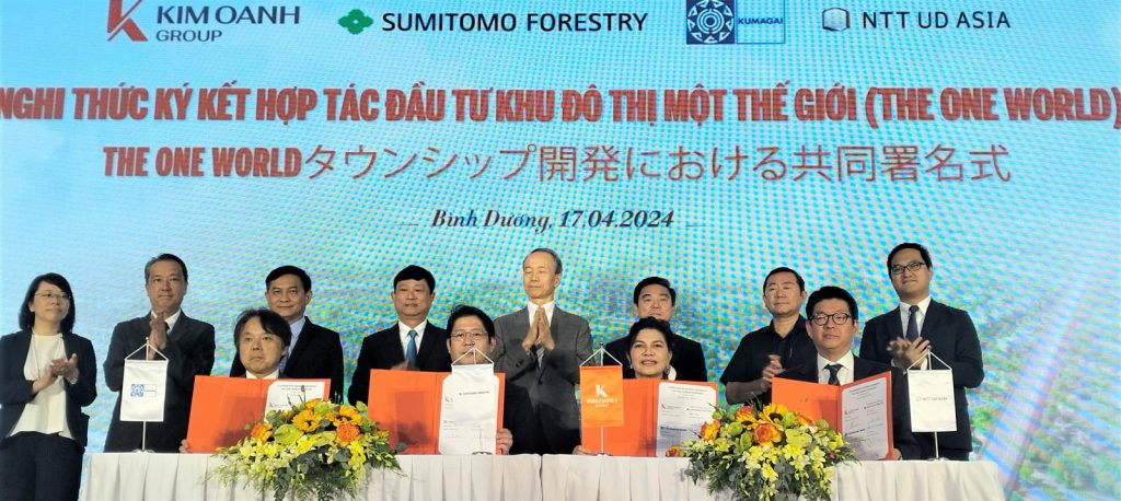 Liên doanh chủ đầu tư dự án khu đô thị Một Thế Giới - One Era Kinera Kim Oanh Group và 3 nhà đầu tư Nhật Bản