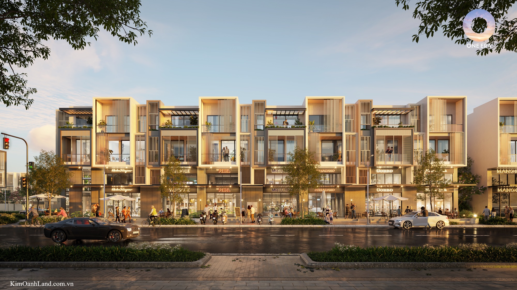 giá bán nhà phố shophouse One Era Kinera Thuận Giao - Kim Oanh Land