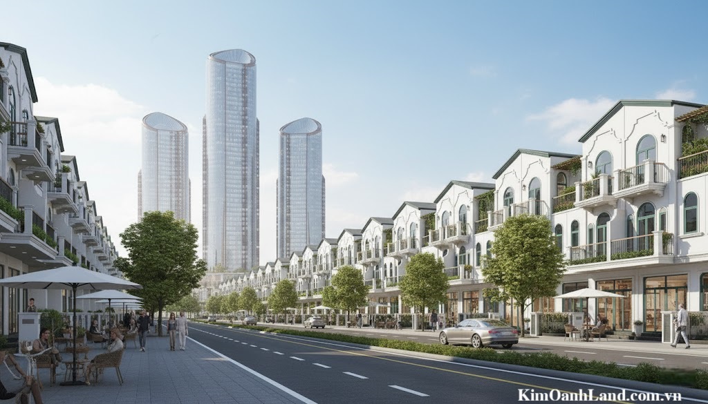 mẫu nhà phố shophouse dự án One Era Kinera Kim Oanh