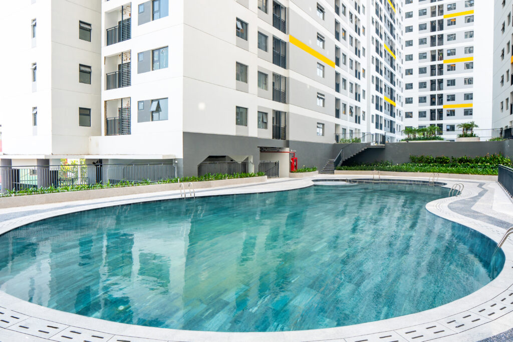 hồ bơi tại chung cư Legacy Central Thuận Giao của Kim Oanh Group hồ bơi tại chung cư Legacy Central Thuận Giao của Kim Oanh Group