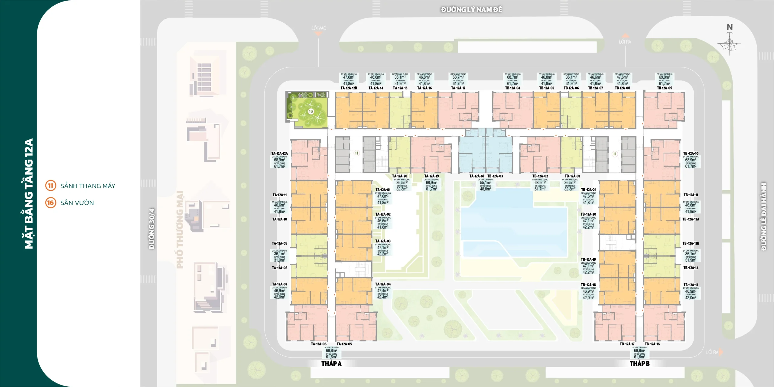 Mặt bằng tầng 12a K-Home Midtown