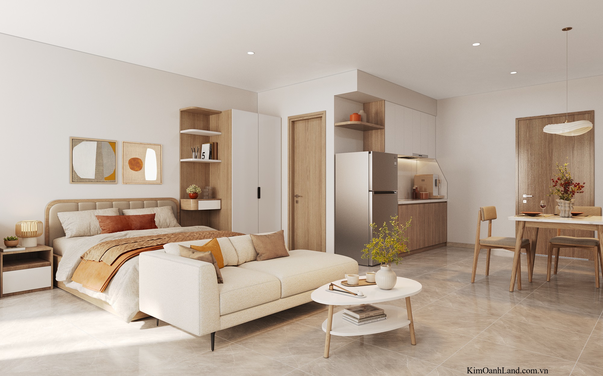 Nhà mẫu căn hộ Studio K-Home Avenue Kim Oanh