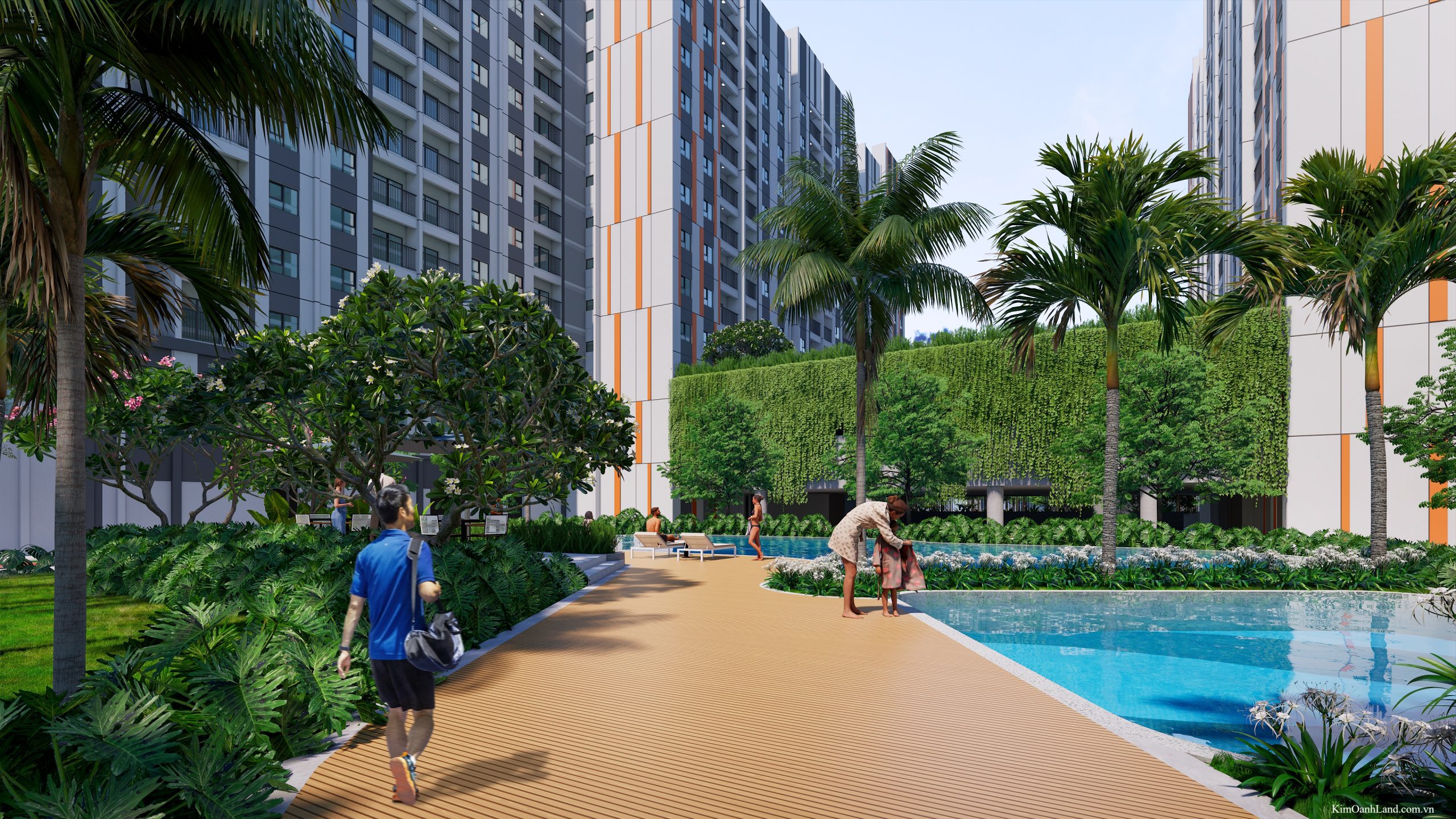 Hồ bơi khu chung cư K Home Avenue Nhơn Trạch - Kim Oanh Land