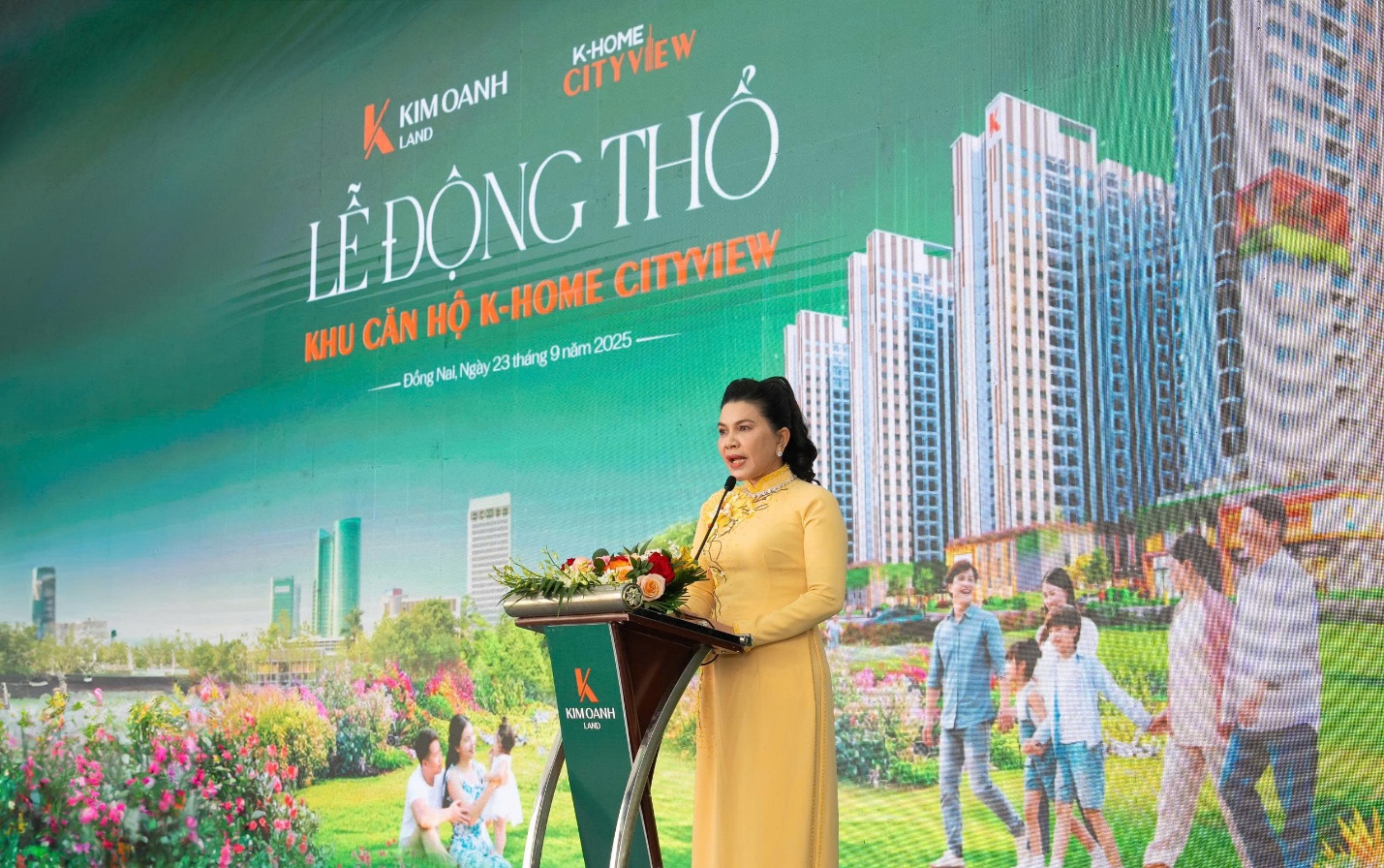 Kim Oanh Land động thổ dự án nhà ở xã hội K-Home City View Đồng Nai