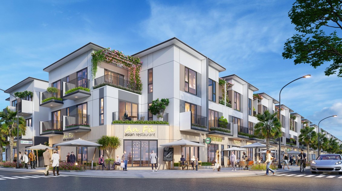 mẫu thiết kế nhà phố shophouse The Link City