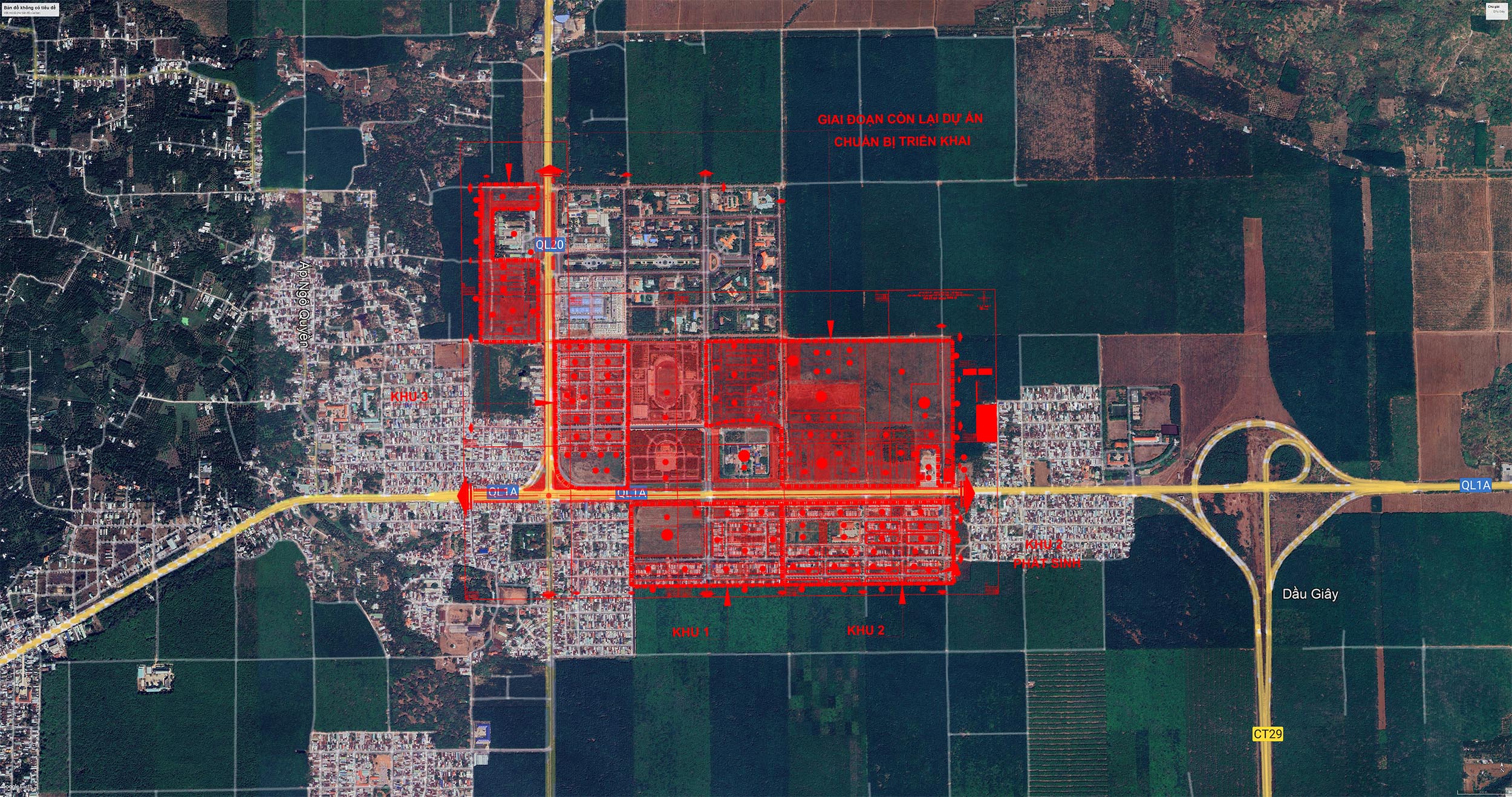 Sơ đồ mặt bằng dự án The Link City Đồng Nai - Kim Oanh Group