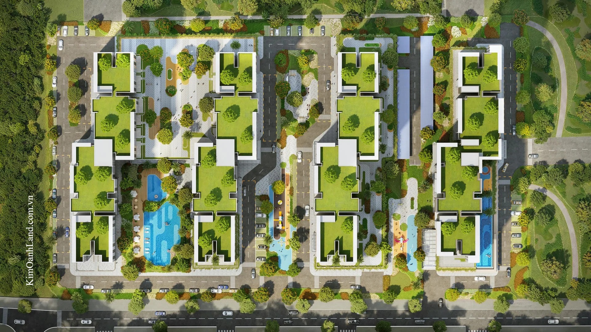 Mặt bằng dự án NOXH K-Home CityView Biên Hòa Hố Nai - Kim Oanh Land