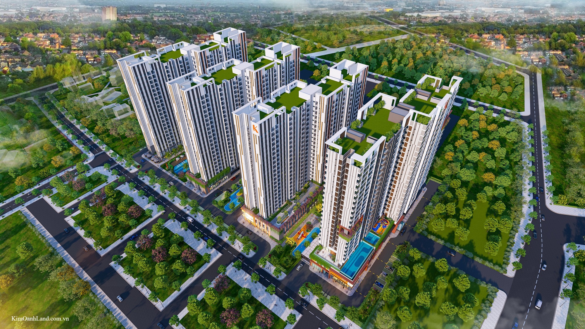Mặt bằng tổng thể dự án K-Home CityView Phường Hố Nai của Kim Oanh Land
