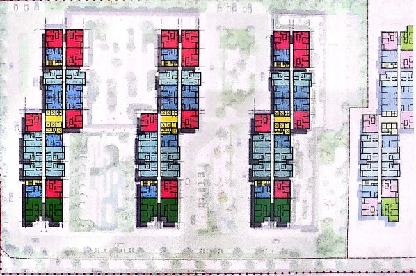 Mặt bằng tầng 4 đến 22 K-Home CityView