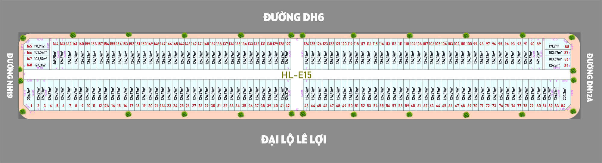 sơ đồ phân lô dự án nhà phố Hòa Lợi đường Lê Lợi sơ đồ phân lô dự án nhà phố Hòa Lợi đường Lê Lợi