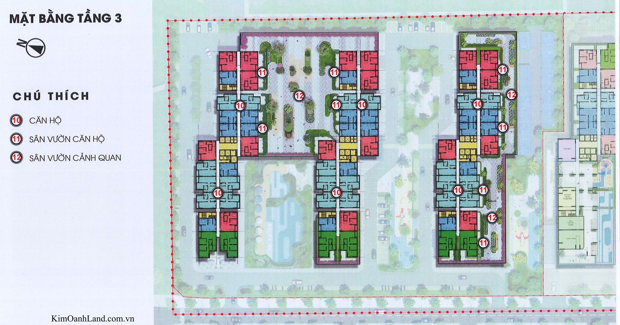 Mặt bằng tầng 3 K-Home CityView