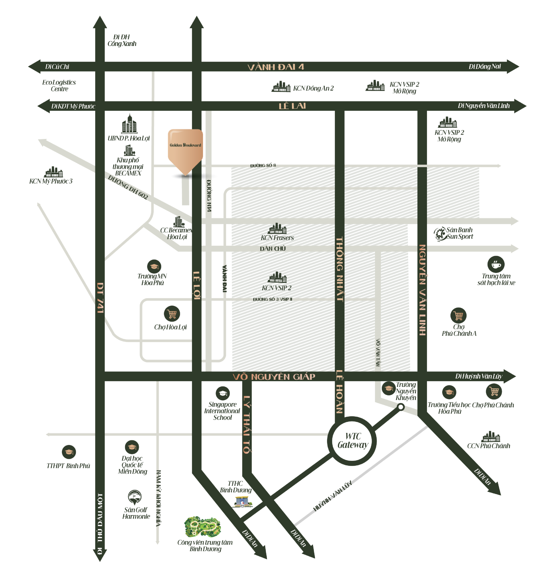 Vị trí dự án Golden Boulevard Vị trí dự án Golden Boulevard