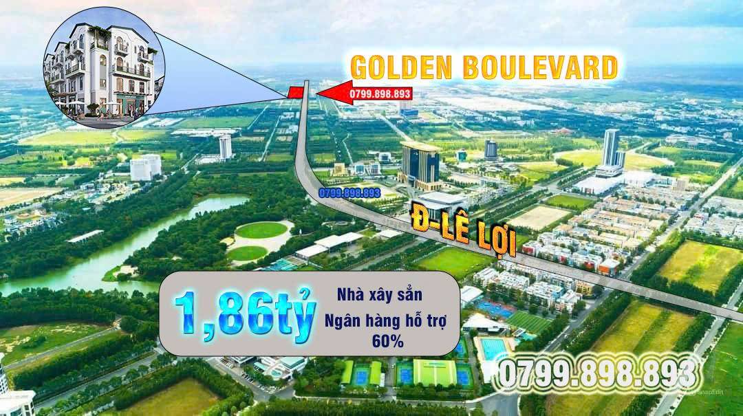 vị trí dự án Golden Boulevard Hòa Lợi vị trí dự án Golden Boulevard Hòa Lợi
