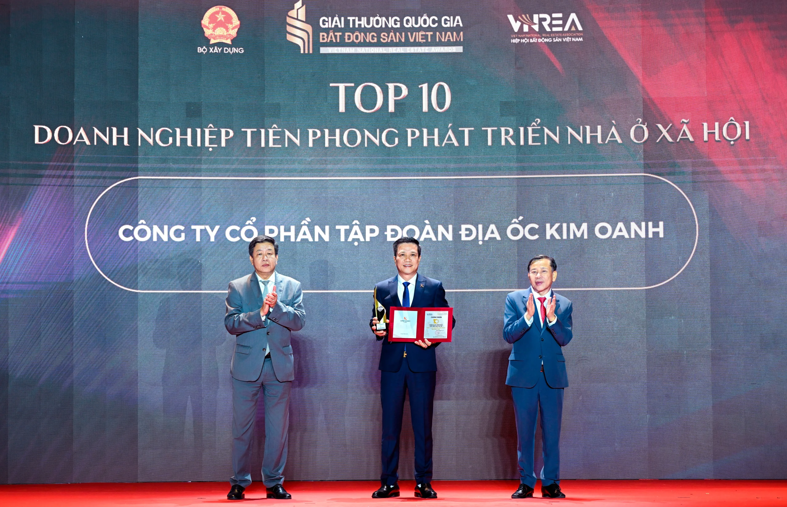 Kim Oanh Group “Top 10 doanh nghiệp tiên phong phát triển nhà ở xã hội”